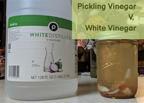 difference between white vinegar and pickling.